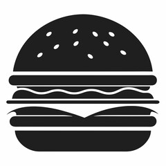 hamburger isolated on white