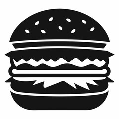 hamburger isolated on white