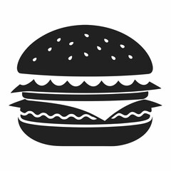 hamburger isolated on white