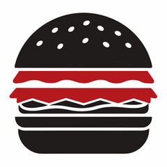 hamburger isolated on white