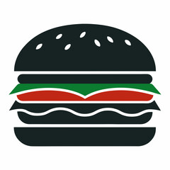 hamburger isolated on white