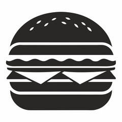 hamburger isolated on white