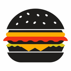 hamburger isolated on white