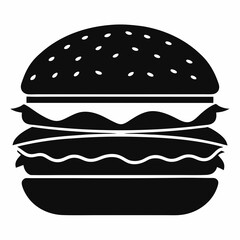 hamburger isolated on white