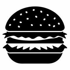 hamburger isolated on white