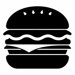 hamburger isolated on white