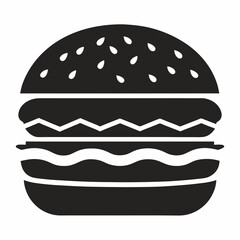hamburger isolated on white