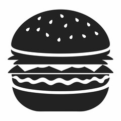 hamburger isolated on white