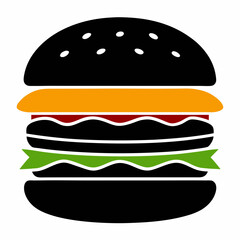 hamburger isolated on white