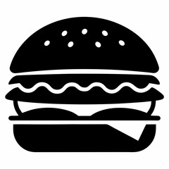 hamburger isolated on white