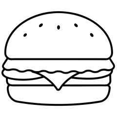 hamburger isolated on white