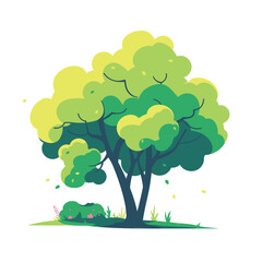 Tree Illustration for Animation and Motion Graphics
