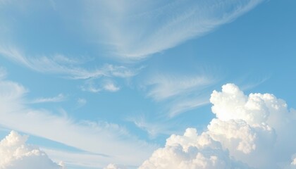 blue sky with clouds