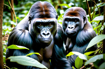 Obraz premium Gorillas in Uganda