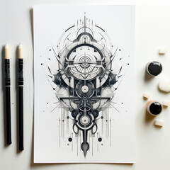 Geometry Tattoo idea sketch