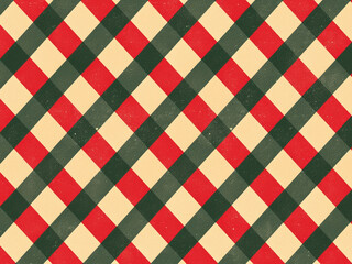 vintage gingham christmas red and green retro pattern plaid checked line linen fabric texture cloth table cooking room family warm print holiday backdrop background wallpaper