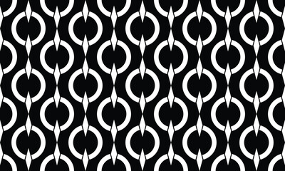 Abstract pattern in Arabian style. Seamless vector background. Black and white Graphic modern pattern.
