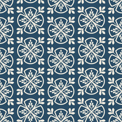 Floral seamless pattern with baroque style ornament. Modern stylish texture. vector background.