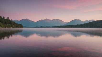Fototapeta premium lake and mountains