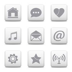 Communication buttons set