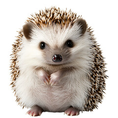 Obraz premium Cute hedgehog, isolated on a transparent background.