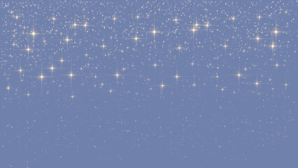 Color festive template with sparkles, glitter and stars for holiday background.