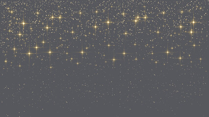 Color festive template with sparkles, glitter and stars for holiday background.