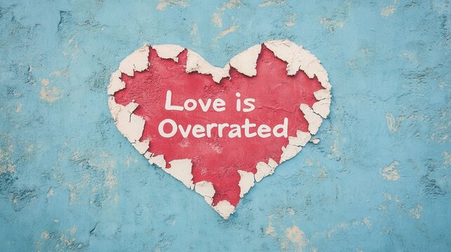 Love is Overrated Anti-Valentine Rebellion Through Street Art and Creative Expression