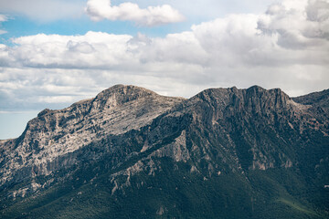 Sardinian mountains and clouds, Italy