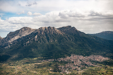 Sardinian mountains and clouds, Italy