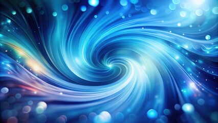 Obraz premium Abstract swirling vortex of light and motion, a luminous blue canvas of energy and dynamism