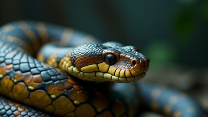 Fototapeta premium Close-Up of Wild Boa Scales