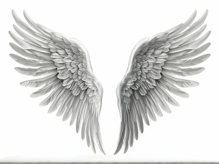 angel wings isolated on white