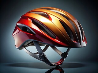 Fototapeta premium High-quality Image of a Bicycle Helmet Isolated on a Clean Background, Perfect for Safety Promotions, Cycling Gear Advertisement, or Educational Materials on Road Safety