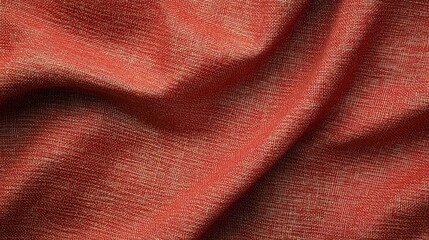 Elegant Red Fabric with Smooth Texture and Subtle Detail