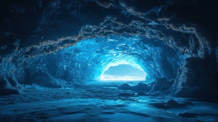 Enthralling Glacial Cave: A Journey into a Frozen Wonderland