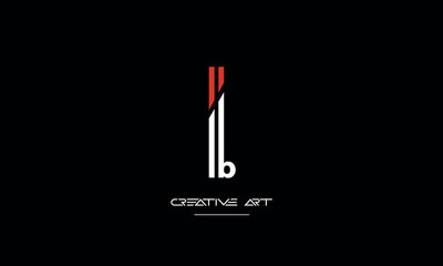 LB, BL, L, B abstract letters logo monogram