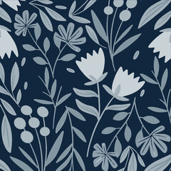 Seamless PAttern Design Art Flower Fabric