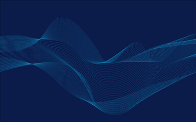 abstract blue wave background