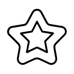 Obraz premium blue star with white border icon, independence day line art, independence icon - simple black line art icon of blue star with white border, for independence day celebrations. independence vector art.