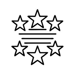 stars and stripes icon, independence day line art, independence icon - simple black line art icon of stars and stripes, for independence day celebrations. independence vector art.