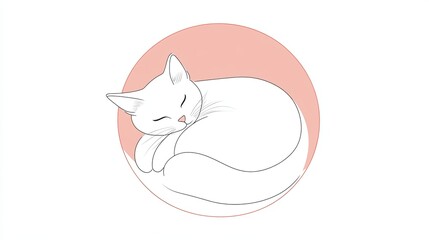 Minimalist cat illustration