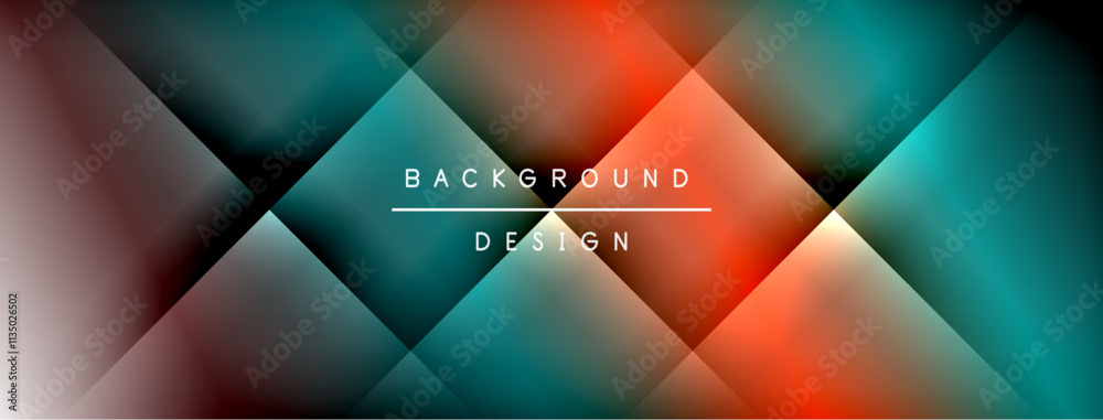 Aufkleber Light shadow lines dynamic gradient background