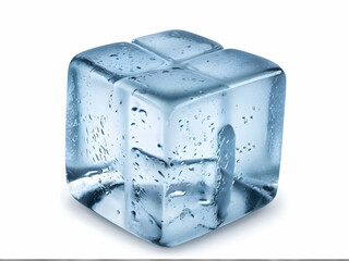 Obraz premium ice cube isolated on white background