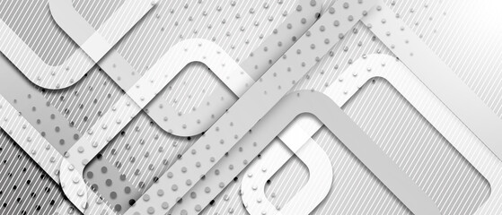 Abstract dark background banner illustration with geometric graphic elements