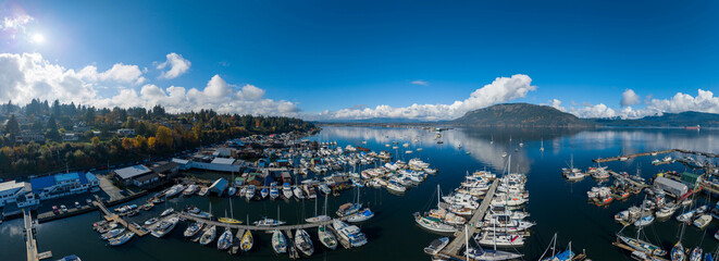 Marinas at Cowichan Bay, Vancouver Island, British Columbia, Canada