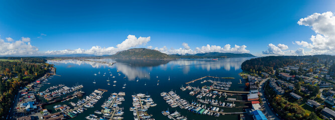 Marinas at Cowichan Bay, Vancouver Island, British Columbia, Canada