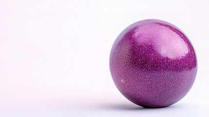 Vibrant Purple Passionfruit on a White Isolated Background