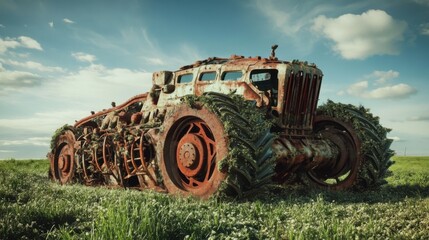 Obraz premium Biodegradable materials used in farm equipment