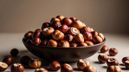 Obraz premium Hazelnuts, NutSnacks, HealthyNuts, NutImages 